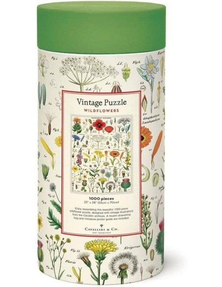 Wildflowers, Fleurs Sauvages - Puzzle 1000 pièces, tubes, vintage