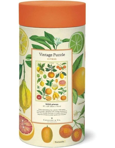 Agrumes - Puzzle 1000 pièces, citrus, tube