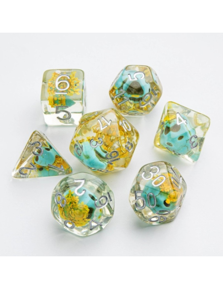 Embraced Series - Green Skull - Set de 7 Dés JDR