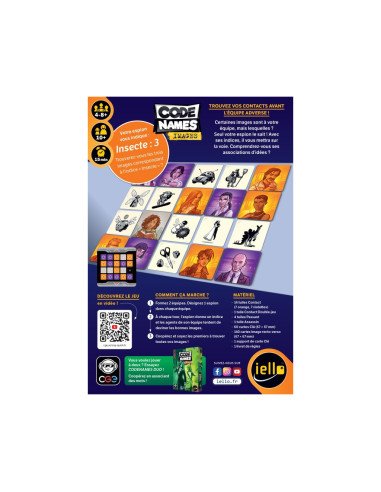Image du dos de la boîte du jeu Codenames Image