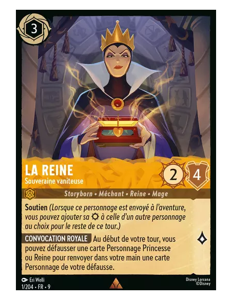 S9 - 001/204 : La Reine - Souveraine Vaniteuse | Cartes à l'unité Lorcana