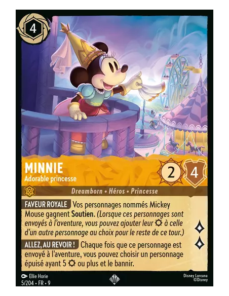 S9 - 005/204 : Minnie - Adorable princesse | Cartes à l'unité Lorcana