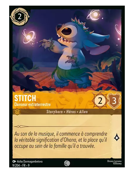 S9 - 009/204 : Stitch - Danseur extraterrestre | Cartes à l'unité Lorcana