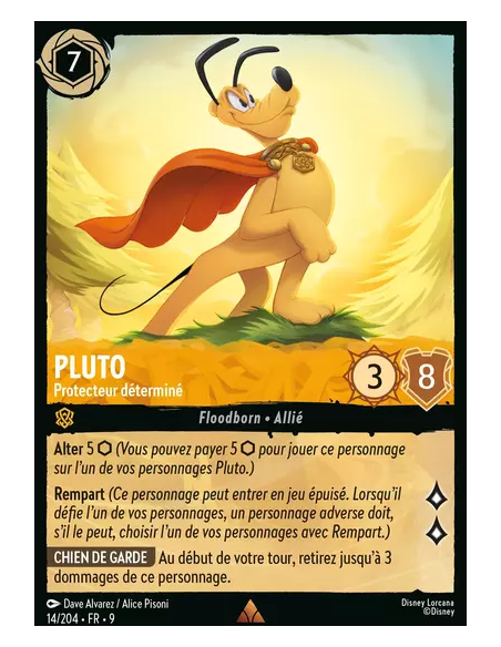 S9 - 014/204 : Pluto - Protecteur déterminé | Cartes à l'unité Lorcana