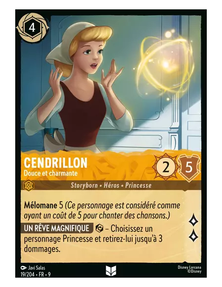 S9 - 019/204 : Cendrillon - Douce et charmante | Cartes à l'unité Lorcana