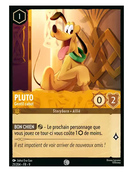 S9 - 021/204 : Pluto - Gentil cabot | Cartes à l'unité Lorcana