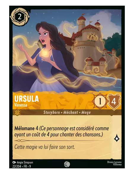 S9 - 022/204 : Ursula - Vanessa | Cartes à l'unité Lorcana