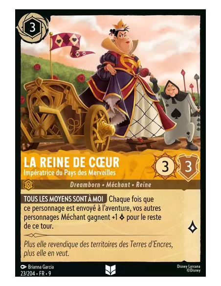 S9 - 023/204 : La Reine de Cœur - Impératrice du Pays... | Cartes à l'unité Lorcana