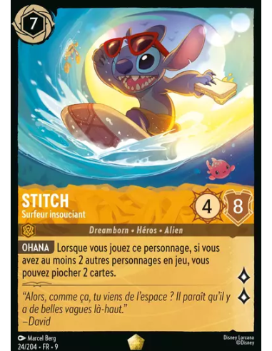 S9 - 024/204 - Stitch - Surfeur...