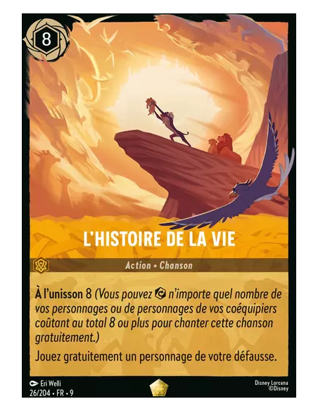 S9 - 026/204 : L'histoire de la vie | Cartes à l'unité Lorcana