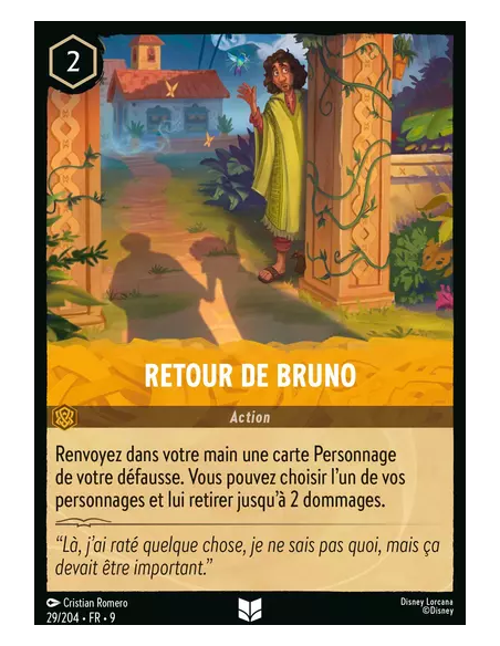 S9 - 029/204 : Retour de Bruno | Cartes à l'unité Lorcana