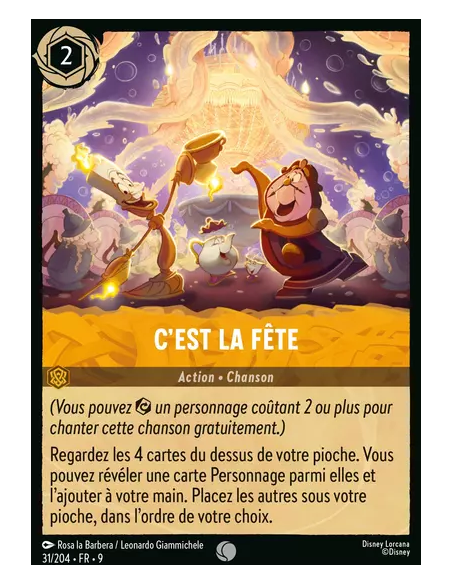 S9 - 031/204 : C'est la Fête | Cartes à l'unité Lorcana