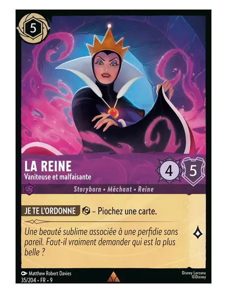 S9 - 035/204 : La Reine - Vaniteuse et malfaisante | Cartes à l'unité Lorcana