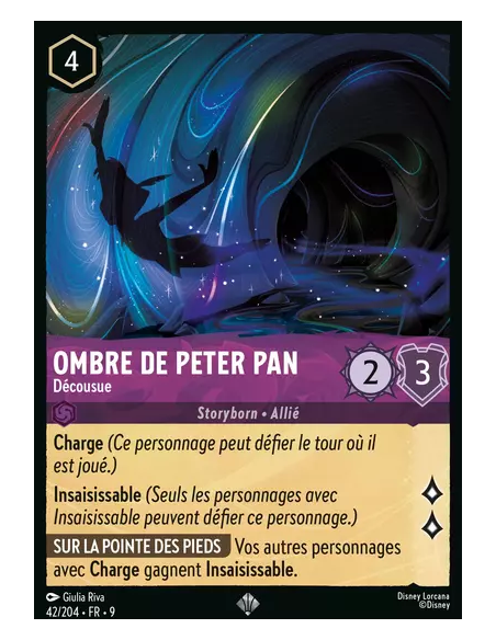 S9 - 042/204 : Ombre de Peter Pan - Décousue | Cartes à l'unité Lorcana