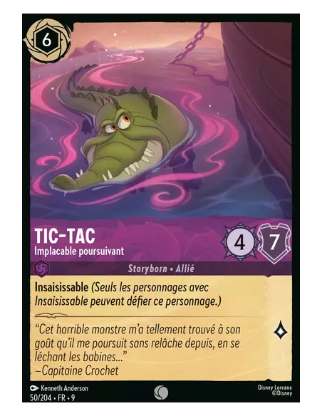 S9 - 050/204 : Tic-Tac - Implacable poursuivant | Cartes à l'unité Lorcana