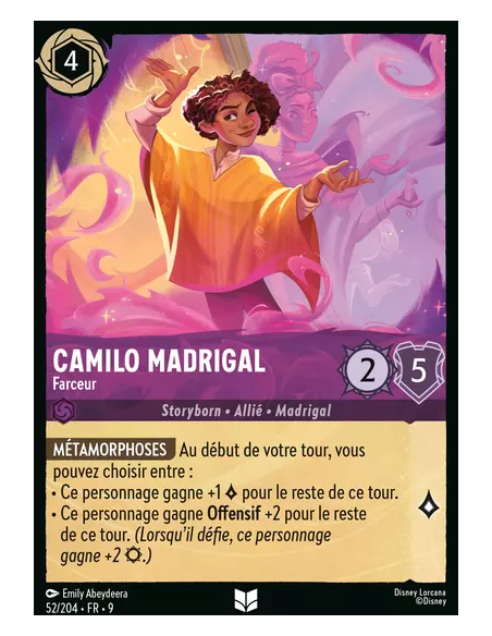 S9 - 052/204 : Camilo Madrigal - Farceur | Cartes à l'unité Lorcana