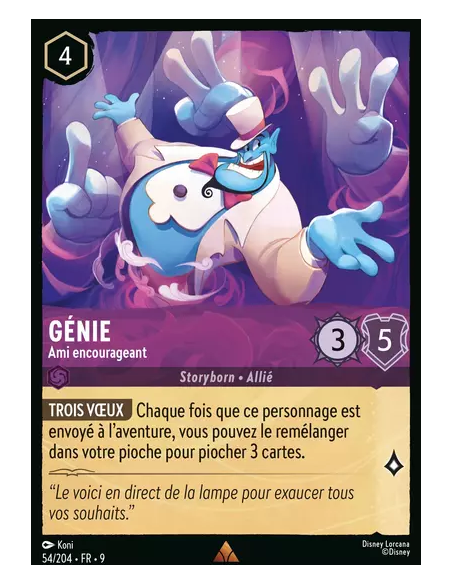 S9 - 054/204 : Génie - Ami encourageant | Cartes à l'unité Lorcana