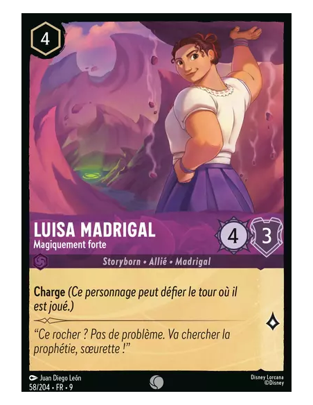 S9 - 058/204 : Luisa Madrigal - Magiquement forte | Cartes à l'unité Lorcana