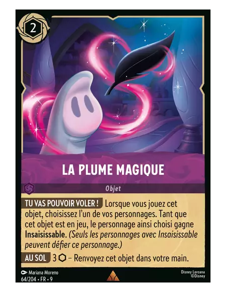 S9 - 064/204 : La plume magique | Cartes à l'unité Lorcana