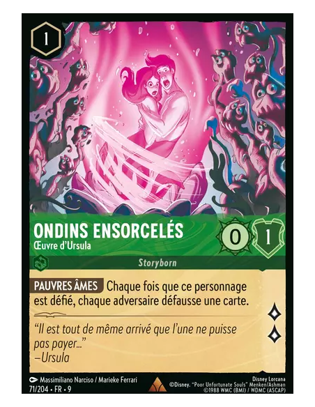 S9 - 071/204 : Ondins Ensorcelés - Œuvre d'Ursula | Cartes à l'unité Lorcana