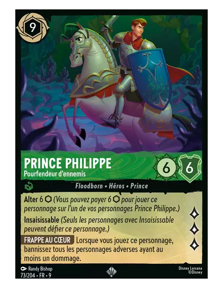 S9 - 073/204 : Prince Philippe - Pourfendeur d'ennemis | Cartes à l'unité Lorcana