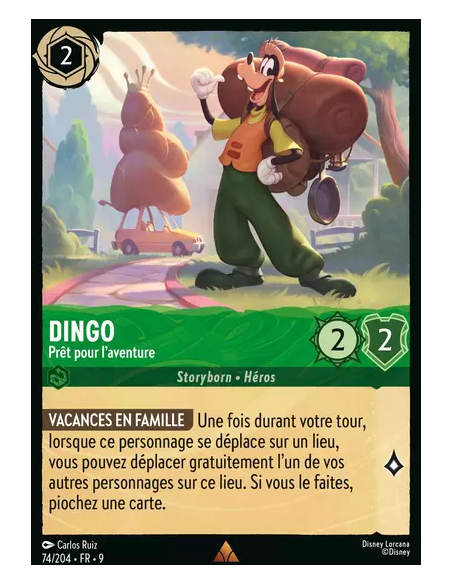 S9 - 074/204 : Dingo - Prêt pour l'aventure | Cartes à l'unité Lorcana