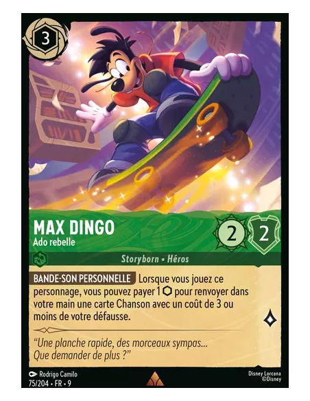S9 - 075/204 : Max Dingo - Ado rebelle | Cartes à l'unité Lorcana