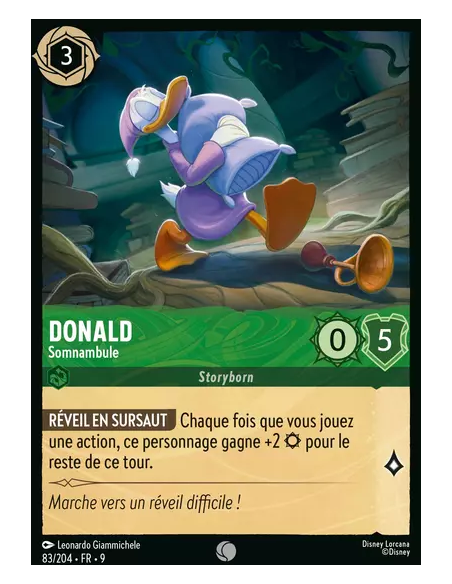 S9 - 083/204 : Donald - Somnambule | Cartes à l'unité Lorcana