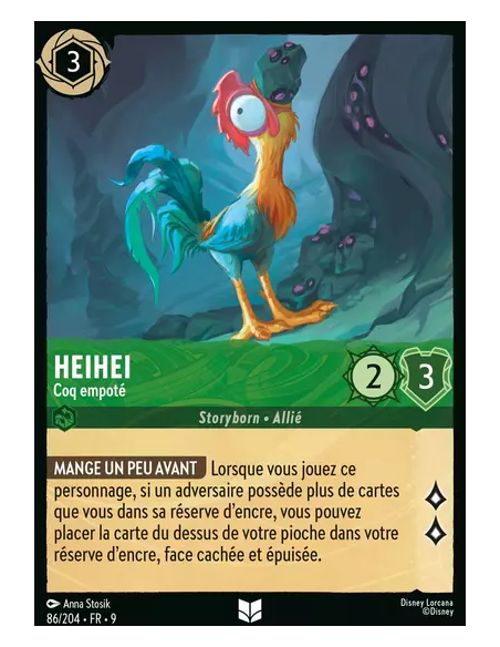 S9 - 086/204 : Heihei - Coq empoté | Cartes à l'unité Lorcana