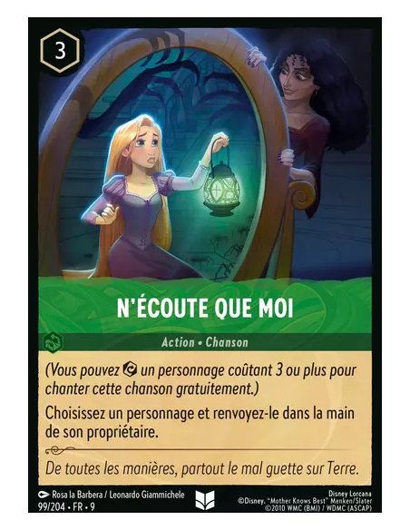 S9 - 099/204 : N'écoute que Moi | Cartes à l'unité Lorcana