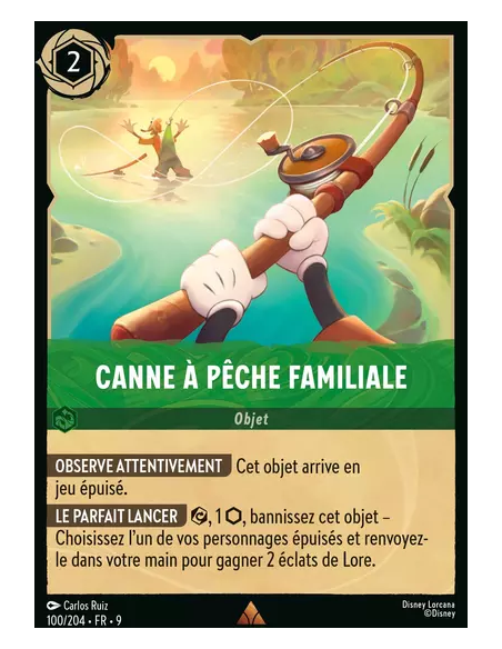 S9 - 100/204 : Canne à pêche familiale | Cartes à l'unité Lorcana