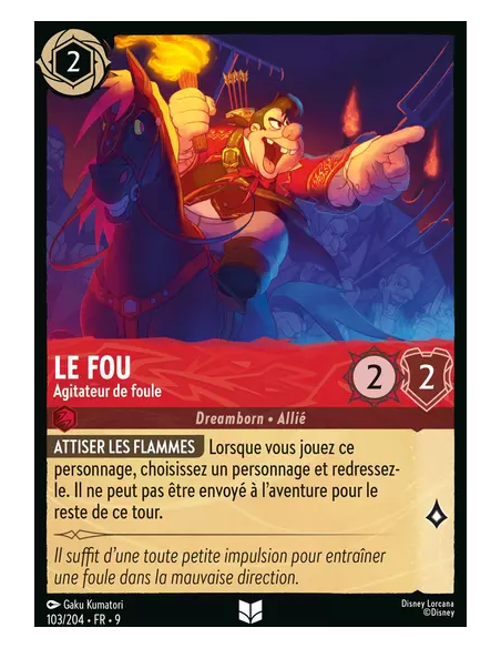 S9 - 103/204 : Le Fou - Agitateur de foule | Cartes à l'unité Lorcana