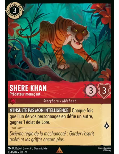 S9 - 104/204 - Shere Khan - Prédateur...