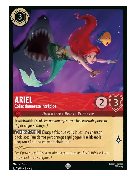 S9 - 107/204 : Ariel - Collectionneuse intrépide | Cartes à l'unité Lorcana