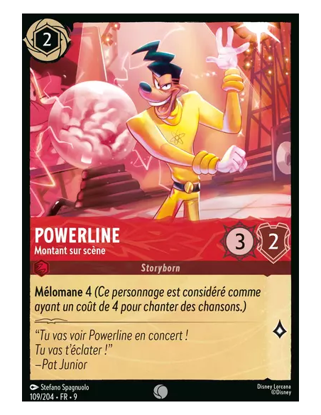 S9 - 109/204 : Powerline - Montant sur scène | Cartes à l'unité Lorcana