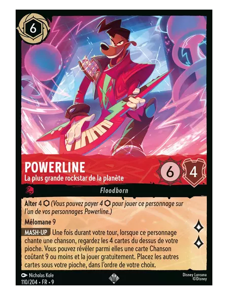 S9 - 110/204 : Powerline - La plus grande rockstar... | Cartes à l'unité Lorcana