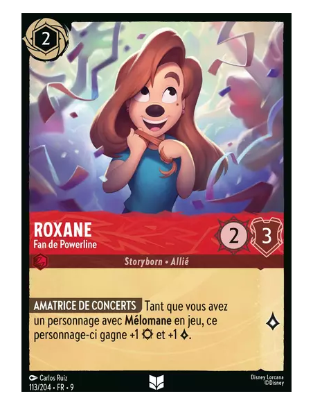 S9 - 113/204 : Roxane - Fan de Powerline | Cartes à l'unité Lorcana