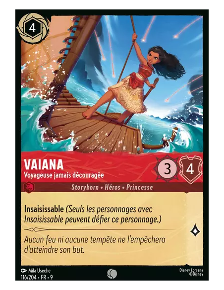 S9 - 116/204 : Vaiana - Voyageuse jamais découragée | Cartes à l'unité Lorcana