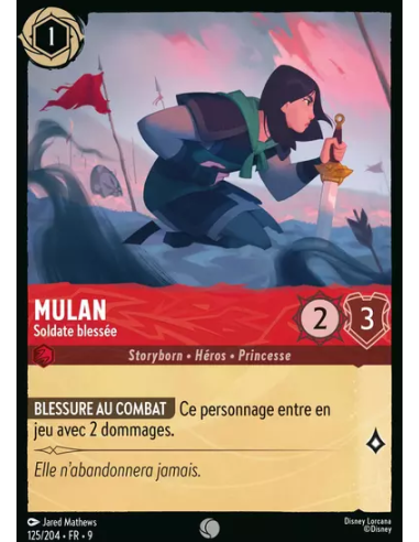 S9 - 125/204 - Mulan - Soldate blessée