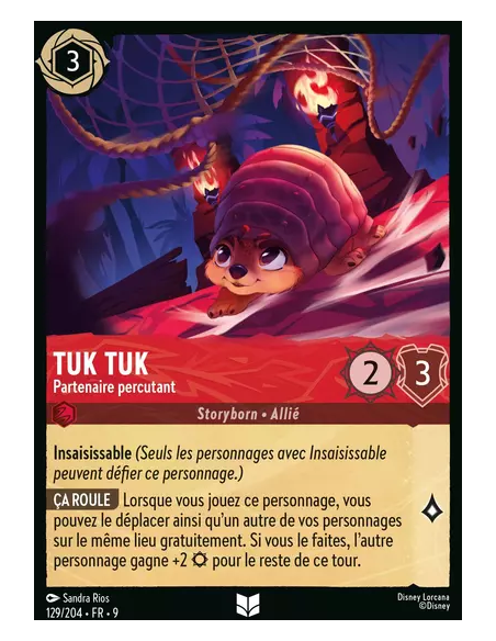 S9 - 129/204 : Tuk Tuk - Partenaire percutant | Cartes à l'unité Lorcana