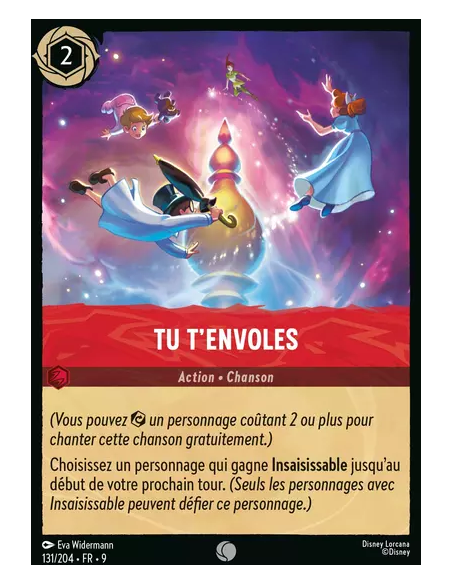 S9 - 131/204 : Tu t'envoles | Cartes à l'unité Lorcana