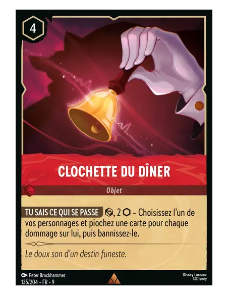 S9 - 135/204 : Clochette du dîner | Cartes à l'unité Lorcana