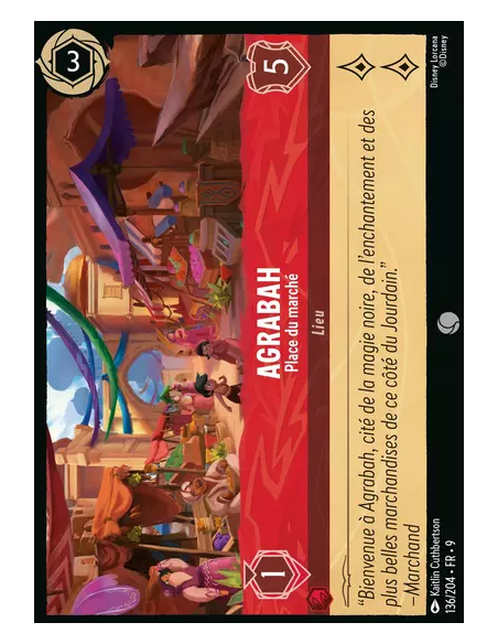 S9 - 136/204 : Agrabah - Place du marché | Cartes à l'unité Lorcana