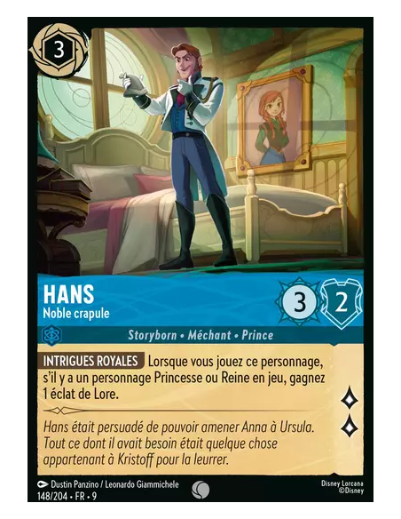 S9 - 148/204 : Hans - Noble crapule | Cartes à l'unité Lorcana