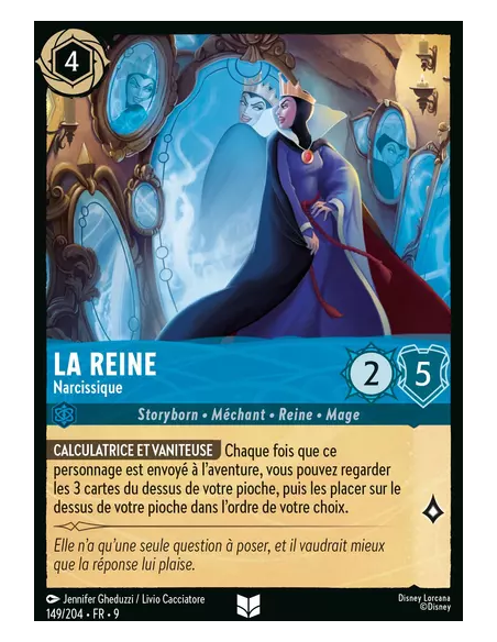 S9 - 149/204 : La Reine - Narcissique | Cartes à l'unité Lorcana