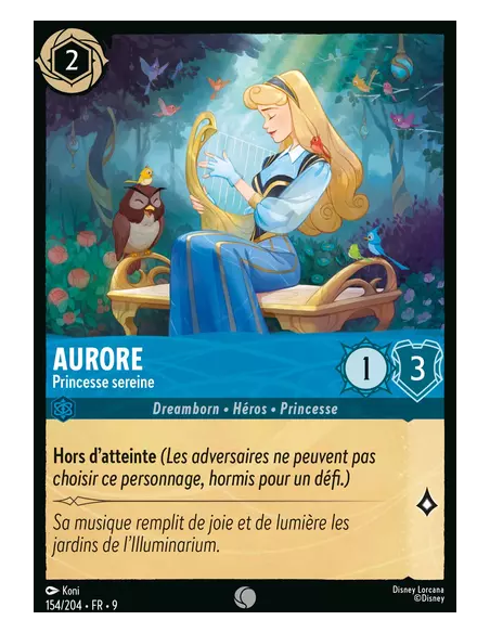 S9 - 154/204 : Aurore - Princesse sereine | Cartes à l'unité Lorcana
