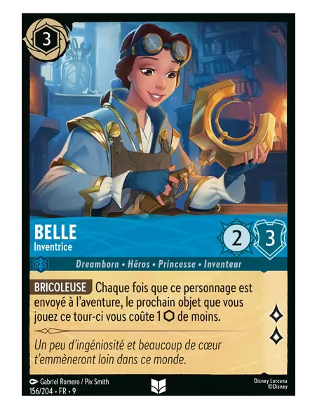 S9 - 156/204 : Belle - Inventrice | Cartes à l'unité Lorcana