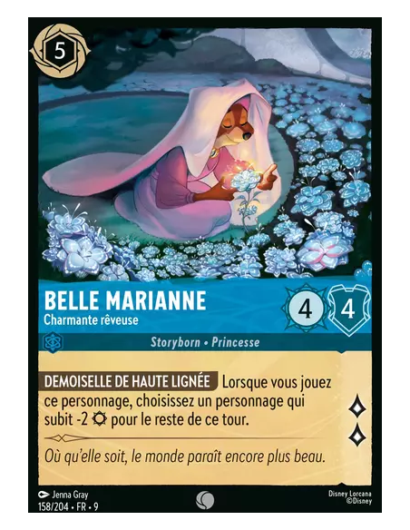 S9 - 158/204 : Belle Marianne - Charmante rêveuse | Cartes à l'unité Lorcana