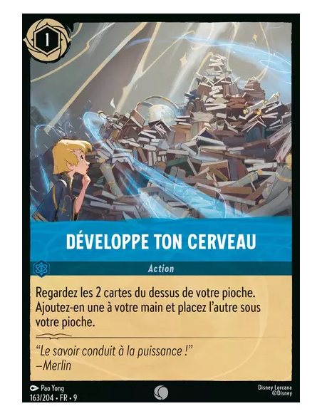 S9 - 163/204 : Développe ton Cerveau | Cartes à l'unité Lorcana