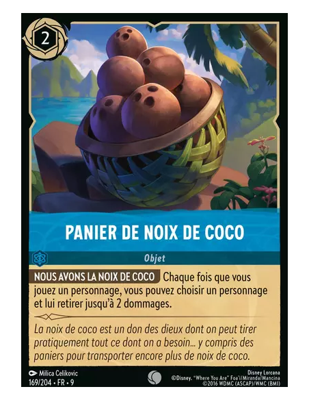 S9 - 169/204 : Panier de Noix de Coco | Cartes à l'unité Lorcana